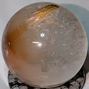 Rutilated Quartz Sphere