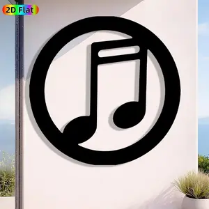 1pc Minimalist Music Note Metal Wall Art, Minimalist Music Note Statue Mural, Iron Craft, Perfect for Living Room, Studio, Office Wall Decor, Artistic Metalwork, Silhouette Wall Decor, Christmas Decor, Ideal Gift for Music Enthusiasts
