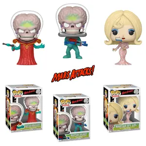 Mars Attacks Set of 3 Funko Pop! Vinyl Figures – Martian Ambassador #1874, Martian Spy Girl #1876 & Martian Soldier #1877