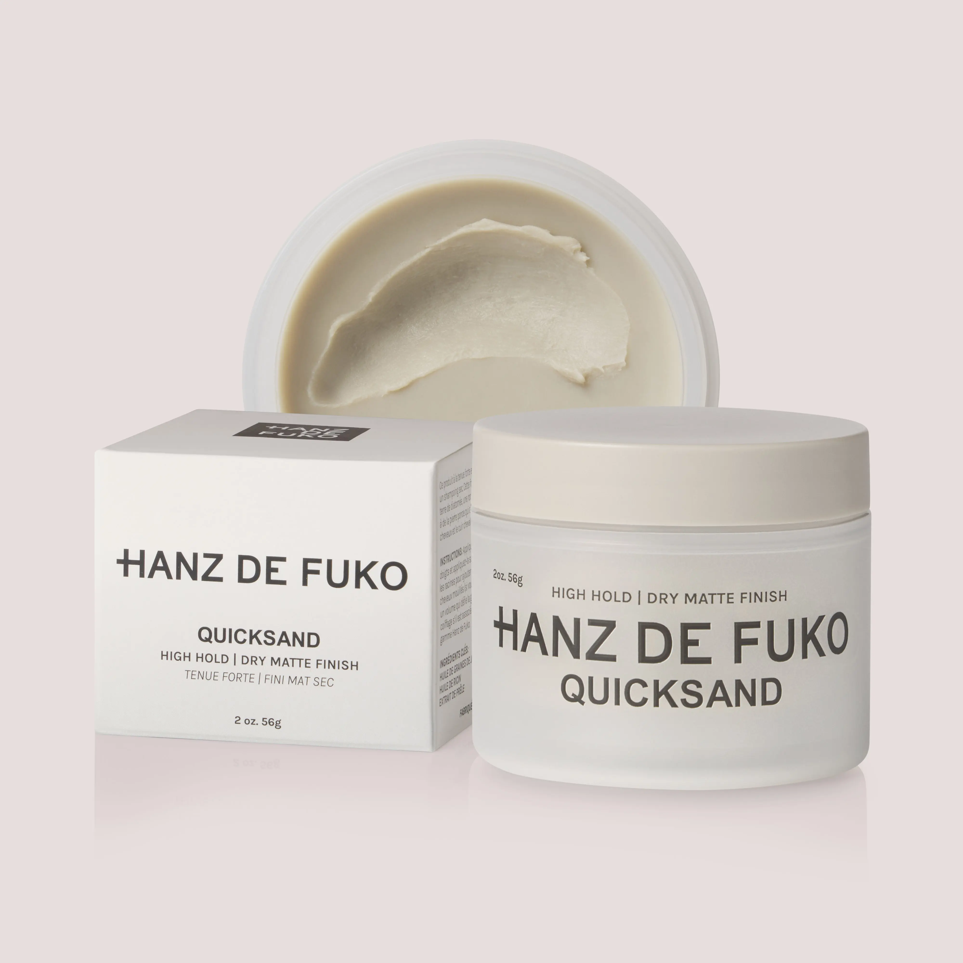 Hanz De Fuko QUICKSAND Hair Wax Styler - Unisex Haircare Product with Extra Strong Hold, Dry Matte Finish, Eucalyptus, Diatomaceous Earth, Oil Control, Texture Enhancement, Silicone-Free Formula, 60Ml, Beachy Salt Look, Root Lift, Second-Day Wearability