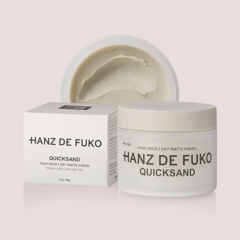Hanz De Fuko QUICKSAND Hair Wax Styler - Unisex Haircare Product with Extra Strong Hold, Dry Matte Finish, Eucalyptus, Diatomaceous Earth, Oil Control, Texture Enhancement, Silicone-Free Formula, 60Ml, Beachy Salt Look, Root Lift, Second-Day Wearability
