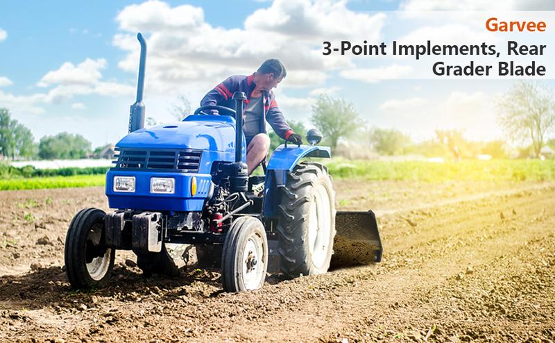 GARVEE Heavy Duty 52" Rear Grading Blade for CAT_0 & CAT_1 Tractors - Ideal for Grading Driveways, Arenas, Top Soil, and Gravel