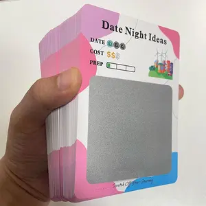 Date Night Ideas Game Card, 80pcs/set Romantic Family Entertainment Card Game Set, Creative Board Game for Couples, Family Board Games, Romance and Family Fun