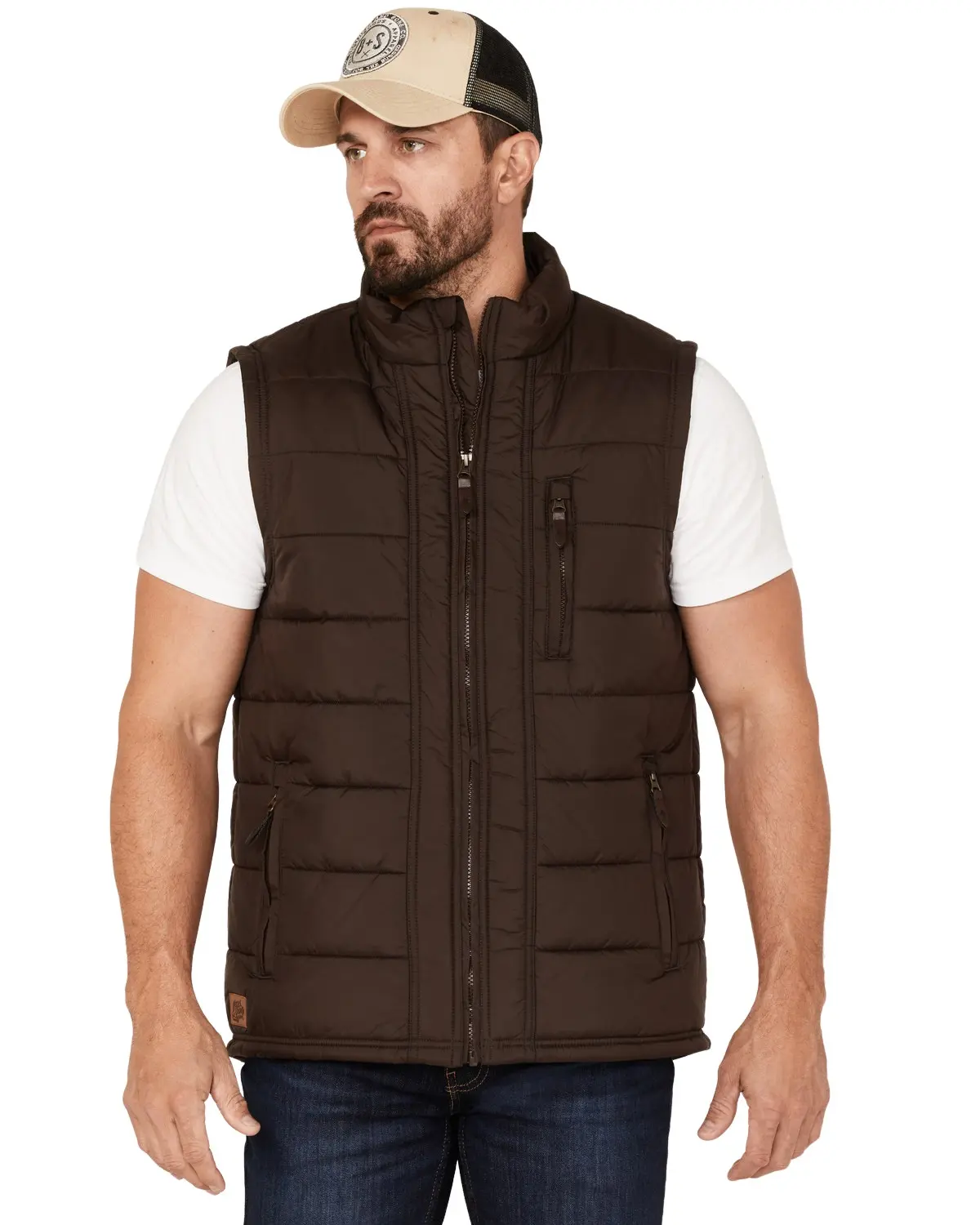 Moonshine Spirit Men's Spirit&Reg; Men'S Pine Straw Puffer Vest - Msho22v6-Brn