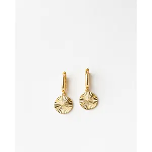 Radiant Charm Huggie Hoops