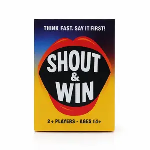 Shout & Win Think Fast Win Cards Games, Fun Family Game Night Activity, Engaging Card Game for All Ages, Perfect Gift Idea