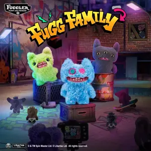 Fuggler Family Series Plush Dolls Ugly-Cute Funny Trendy Stuffed Toys for Kids and Collectors with Vibrant Colors and Unique Designs