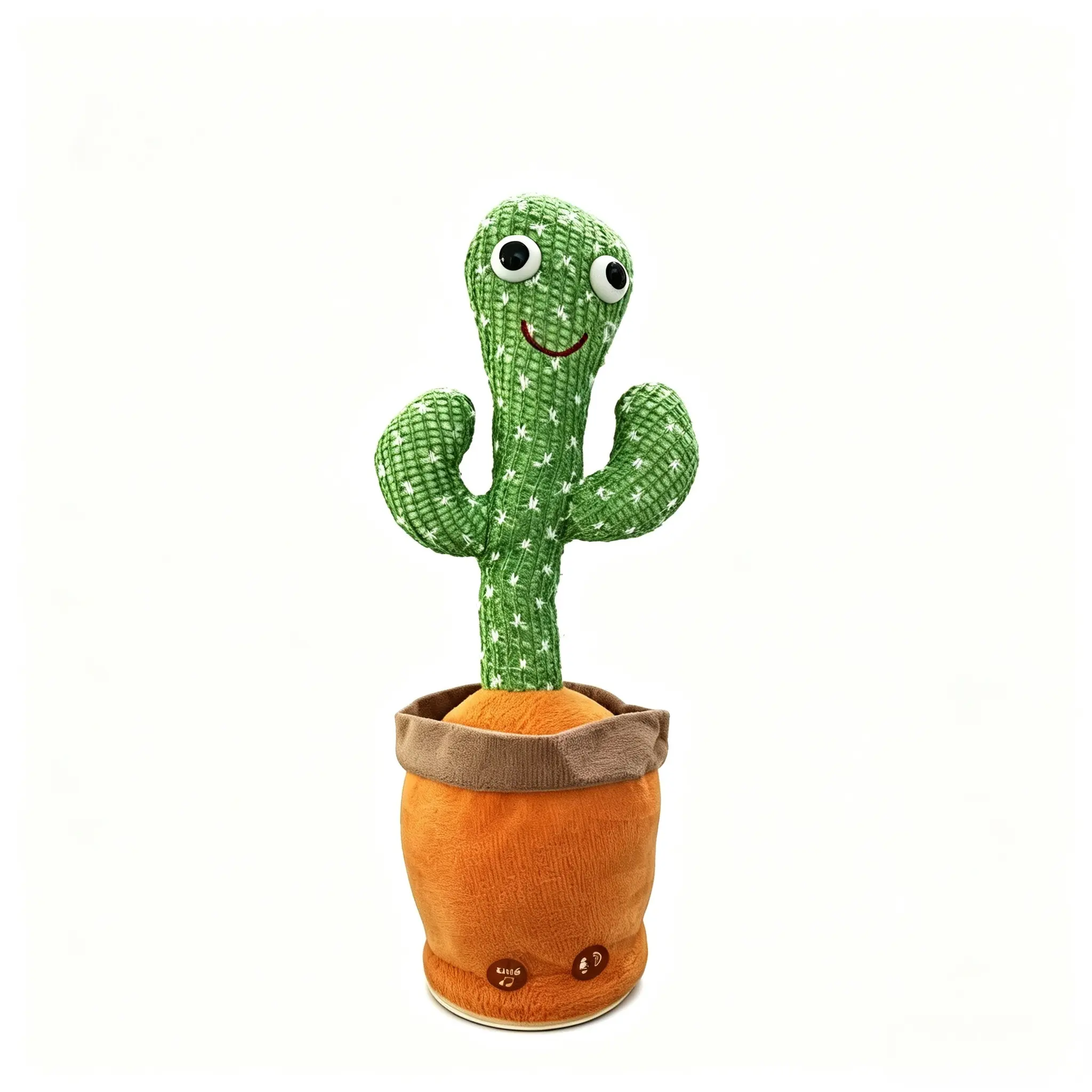Cute Corduroy Dancing Cactus Plush Squishy Toy for 6 Months-3 Years Infants, Musical Light Up Interactive Toy with Singing, Voice Mimicry, LED Flash Lights, Early Learning for Speech & Sensory Exploration, Children’s Day Gift