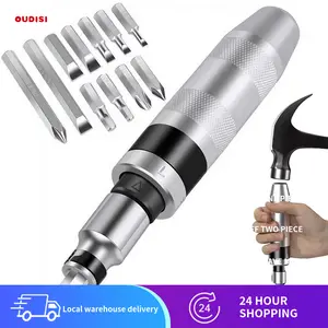 OUDISI 13-Piece Steel Impact Drill Bit Set with Accessories - Multifunctional Screw Extractor Tool for Repair Tasks