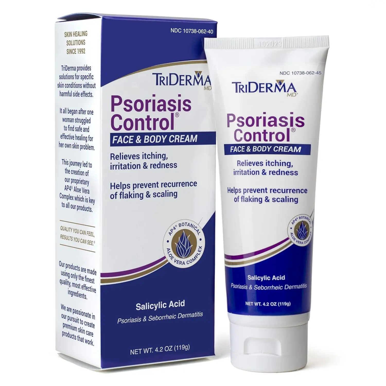 TriDerma Psoriasis Control Face & Body Moisturizing Cream, 4.2 oz
