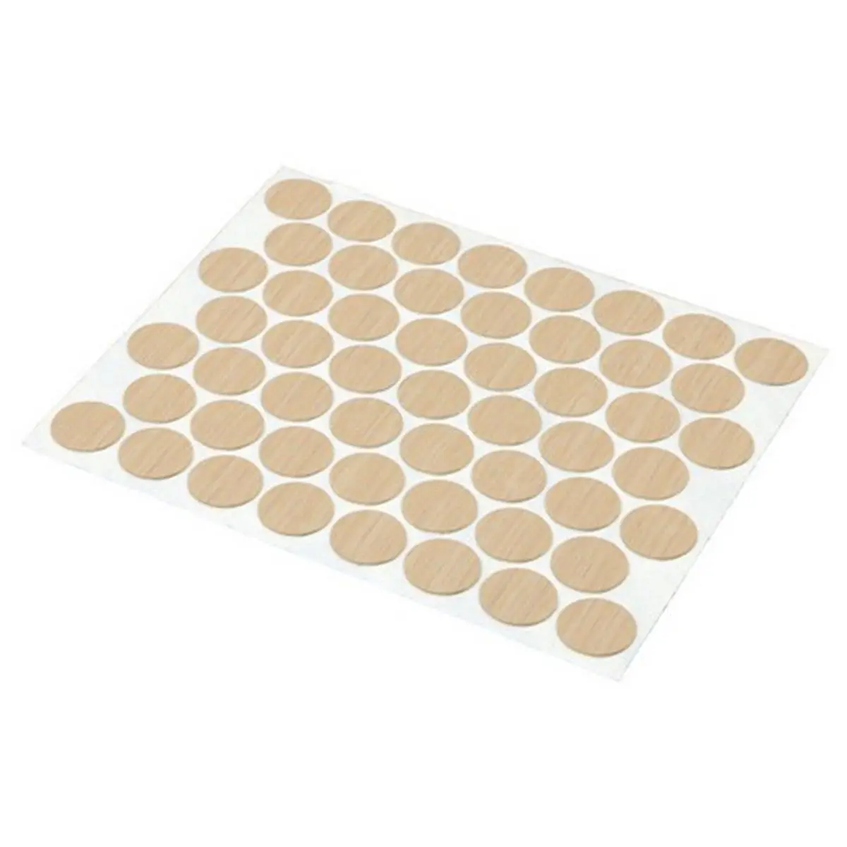 Prime-Line KD 16083 Round Self-Adhesive Plastic Screw Hole Cover, 9/16 in., Maple Furniture Hardware