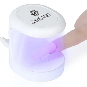 SAVILAND Mini Nail Lamp 16W is a Portable UV LED Curing Light for Quick-dry Gel Nails Perfect for DIY Nail Art Extensions & Manicure Beginners