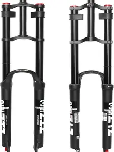 ZTZ 26/27.5/29 inch Mountain Bike Air Suspension Fork,Rebound Adjustment,180mm Travel,QR 9x100mm, 1-1/8 Straight Steerer, Ultralight Double Shoulder Design Front Fork for XC/AM MTB