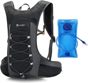 Hydration Pack Backpack, Lightweight Water Backpack with 2L Leakproof Hydration Bladder Daypack for Men Women