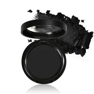 Single Matte Black Eyeshadow,Pressed Fine Powder Eye Shadow,High Pigment Longwear Single Black Eye Makeup for Day&Night (02) springtok