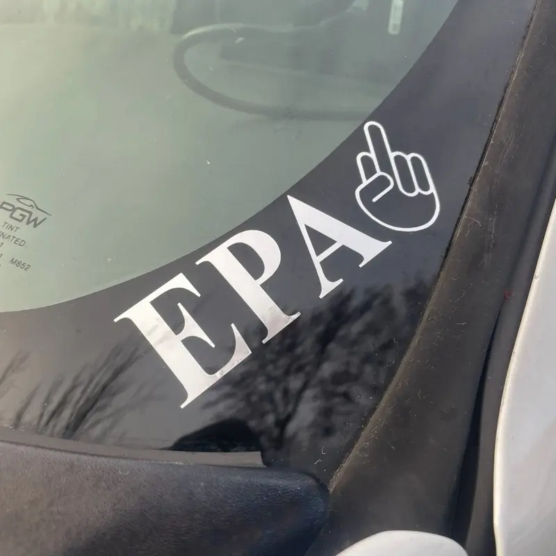 "F THE EPA" Vinyl Car-Truck Sticker