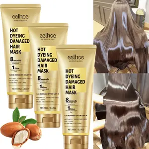 3-Pack 8-Second Hair Mask, moisturizing scalp and hair, strengthens hair, repairs damaged strands, hair care product, hair treatment, for men and women, strong hold strand care, cream hair mask