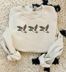 Duck Sweatshirt, Animal Lover Sweatshirt, Duck Hoodie Crewneck, Duck Lover Gift, Christmas Sweater, Duck Sweatshirt Lady