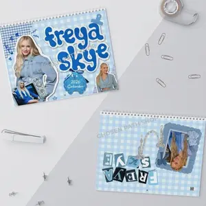 Freya Skye 2026 Wall Calendar, Celebrity Unique Holiday, New Year, Funny Gift For Friends, 2026 Wall Calendar