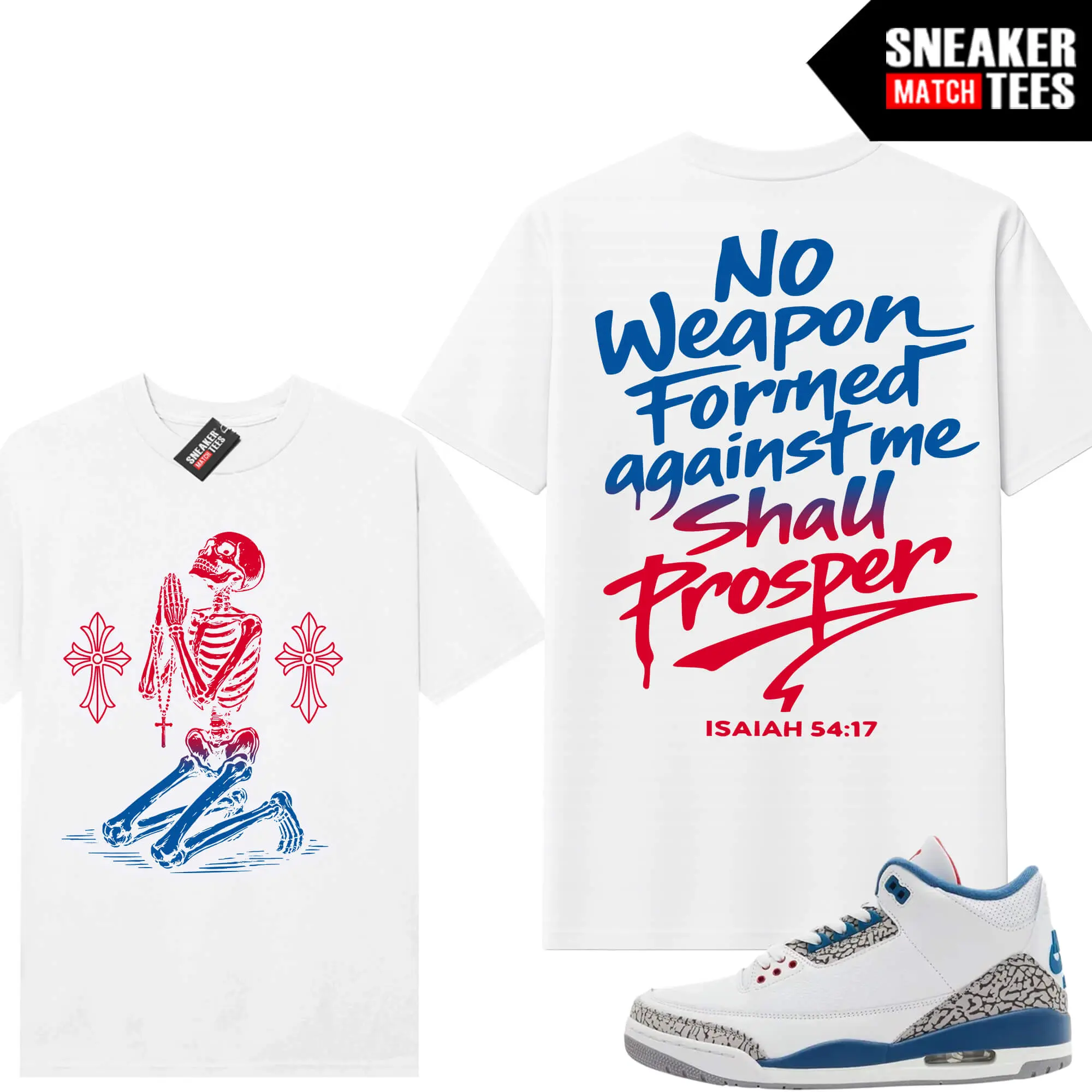 No Weapon Graphic Tee Sneaker Match Tees True Blue 3 Retro