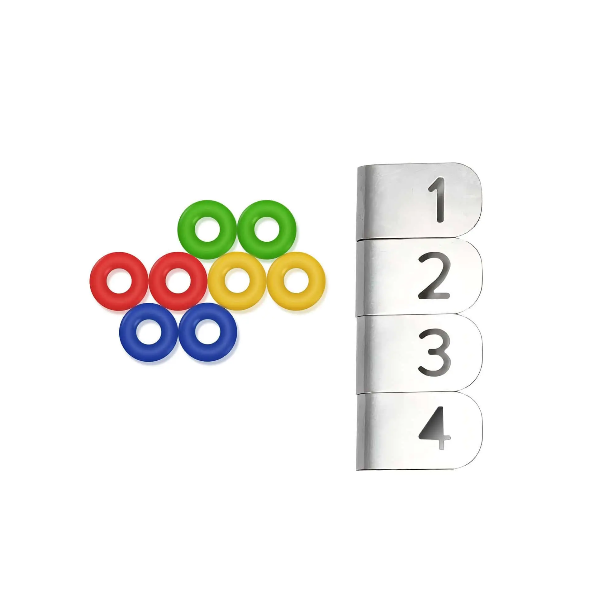 ChefsTemp O-Ring 8 Pieces 4 Colors and Probe Number Clips Set for ProTemp 2 Plus Needle Probe