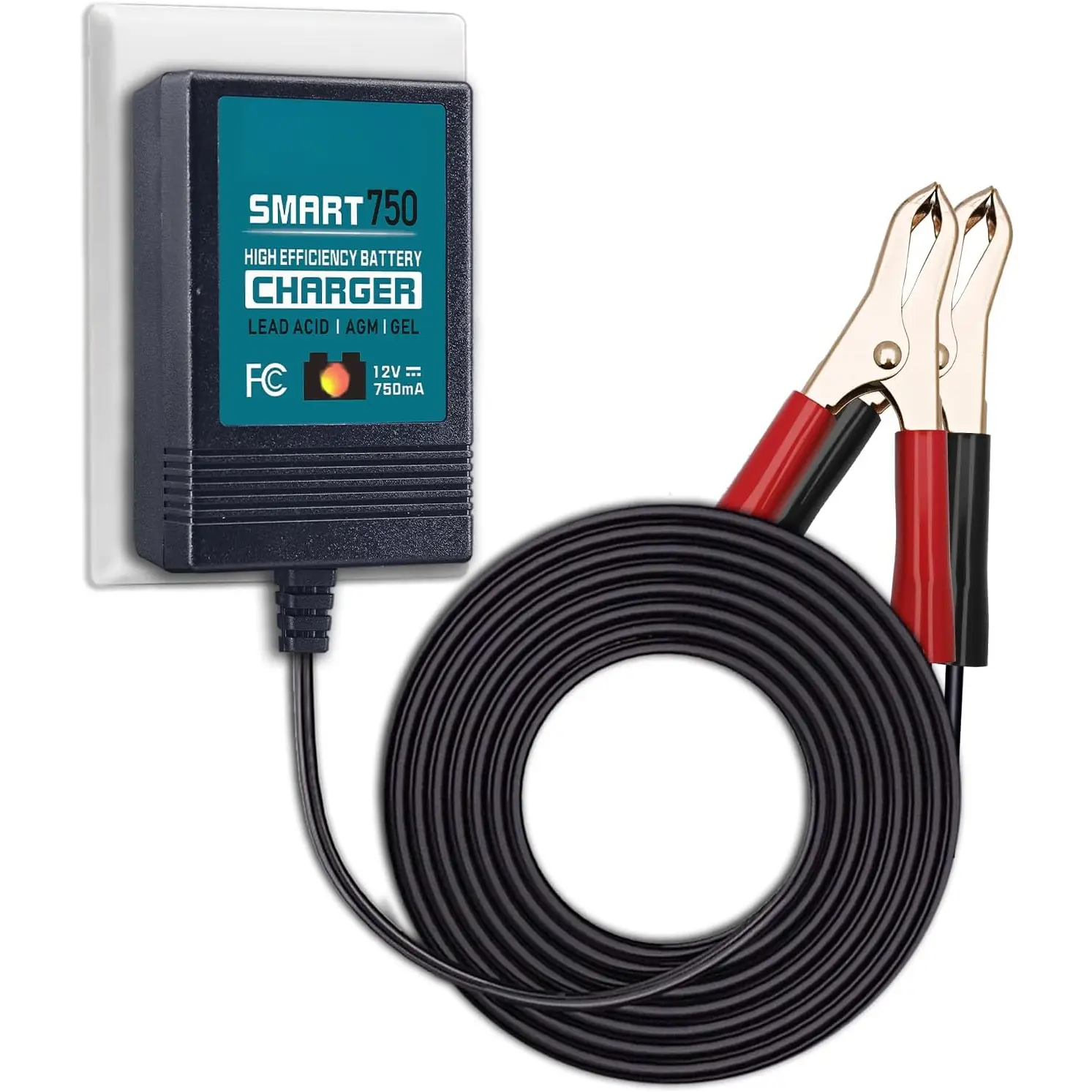 750mA Trickle  Charger, 12V Fully-Automatic  Charger  Maintainer for , , ATVs and More