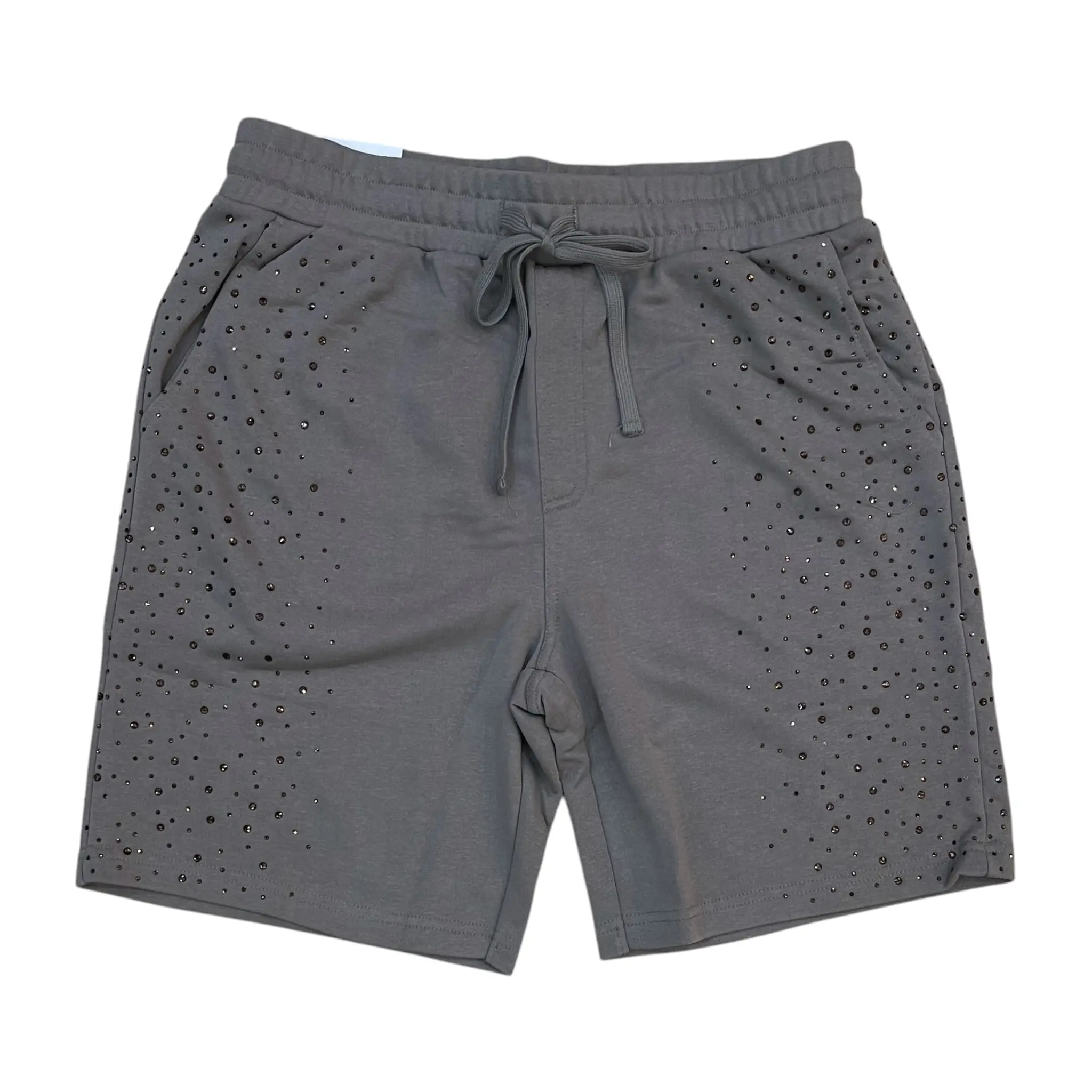 610-11965 - Rhinestone Galaxy French Terry Fleece Shorts