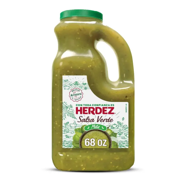 HERDEZ Salsa Verde, Mild, 68 oz Jug | Tangy Green Tomatillo Salsa for Tacos, Enchiladas & Dips