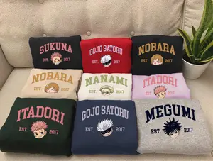 Jujutsu Kaisen Character Sweatshirt, Anime Shirt, Anime Sweatshirt, Chibi Anime Shirt, Gift For Him, Anime Tee, Anime Movie PSH375-380