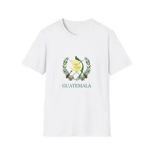 ALGODON DELGADO Camiseta de Hombres Escudo Nacional de Guatemala