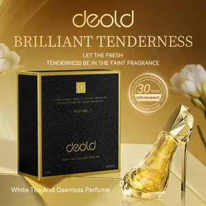 Deold White Tea & Oakmoss Fragrance, 30ml High Heel Shaped, Women's Floral Woody Scent, Long-Lasting Light Fragrance, Perfect for Daily & Dating Use, Ideal Gift Choice, Floral Eau Perfume, Eau De Parfum