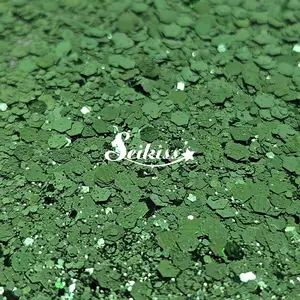 Dark Sage Metallic Chunky Glitter - Green Glitter Dark Sage Metallic Chunky Glitter - Green Glitter