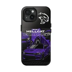 Hellcat Redeye SRT Phone Case, Muscle Car Fan Protective Cover, Compatible with iPhone 11-17 Pro Max/Plus and Samsung Galaxy S23-25
