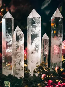 1PC Stunning Natural Clear Quartz Tower, Quartz Crystal Obelisk, Unique Home Decor Art Collection, Ideal Easter Valentine Gift, Natural Stone Decor, Unique Crystals