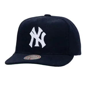 New York Yankees Vintage Ground Strapback Hat - Adjustable MLB Baseball Cap, Mitchell & Ness