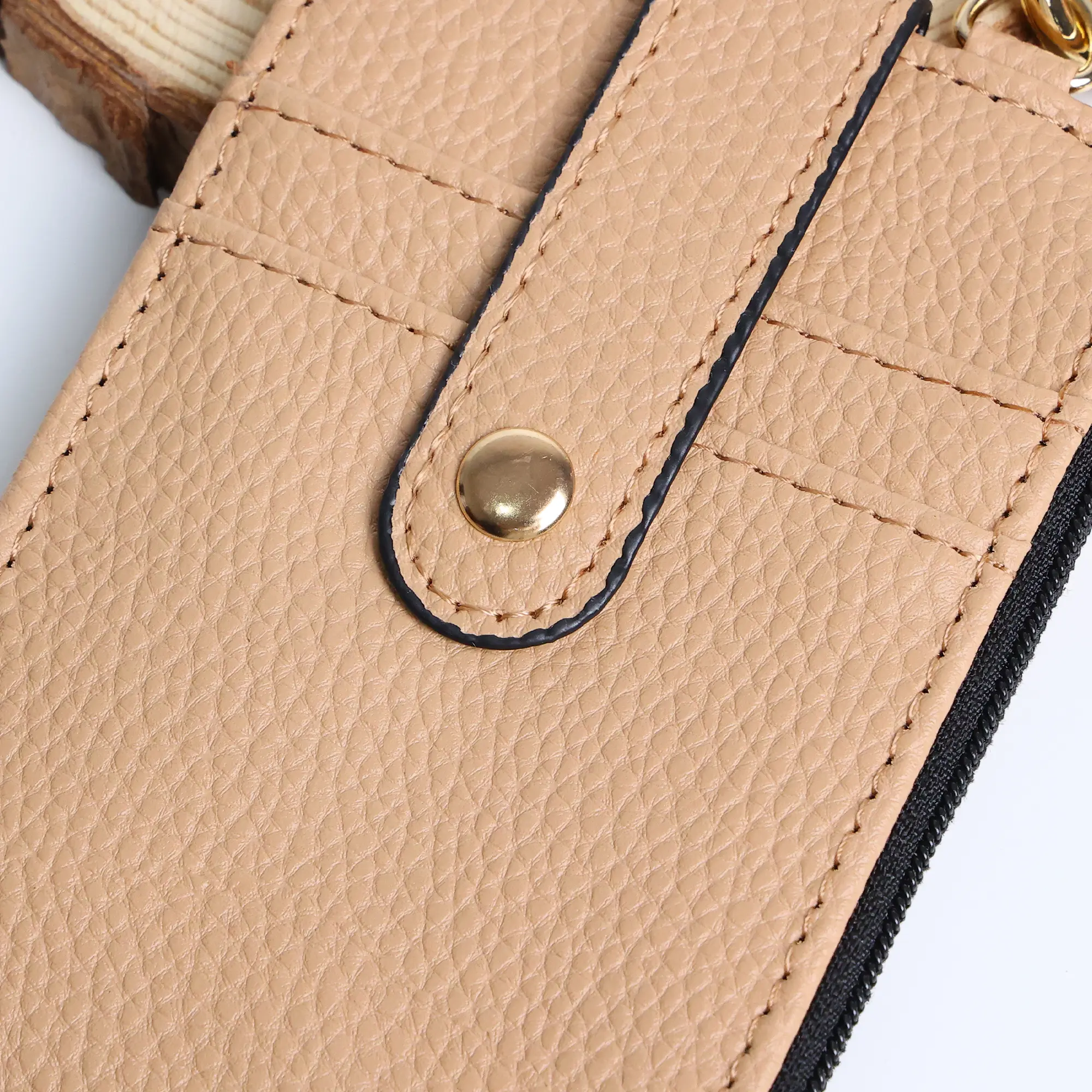 2-in-1 Faux Leather Keychain with Beaded Bracelet, Detachable Wristlet and Card Holder, Stylish Accessory Set for Daily Use or Gifting 2-in-1 Faux Leather Keychain with Beaded Bracelet, Detachable Wristlet and Card Holder, Stylish Accessory Set for Daily Use or Gifting