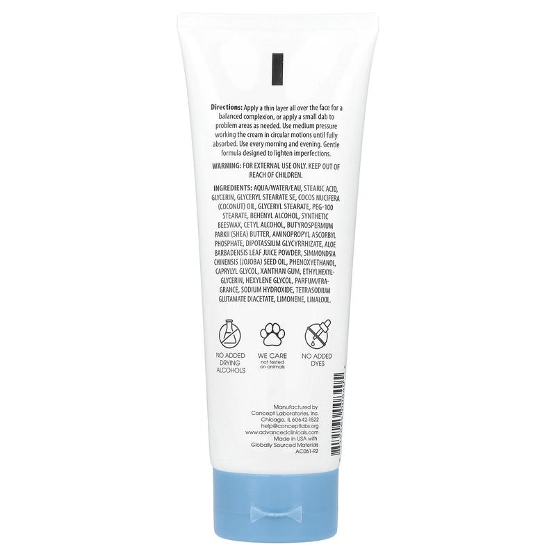 Advanced Clinicals Dark Spot, Correcting Cream, 8 fl oz (237 ml)