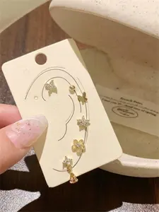 Butterfly & Flower Design Earrings Set, Cute Elegant Retro Style Earrings, Fashion Jewelry Accessories for Women & Girls