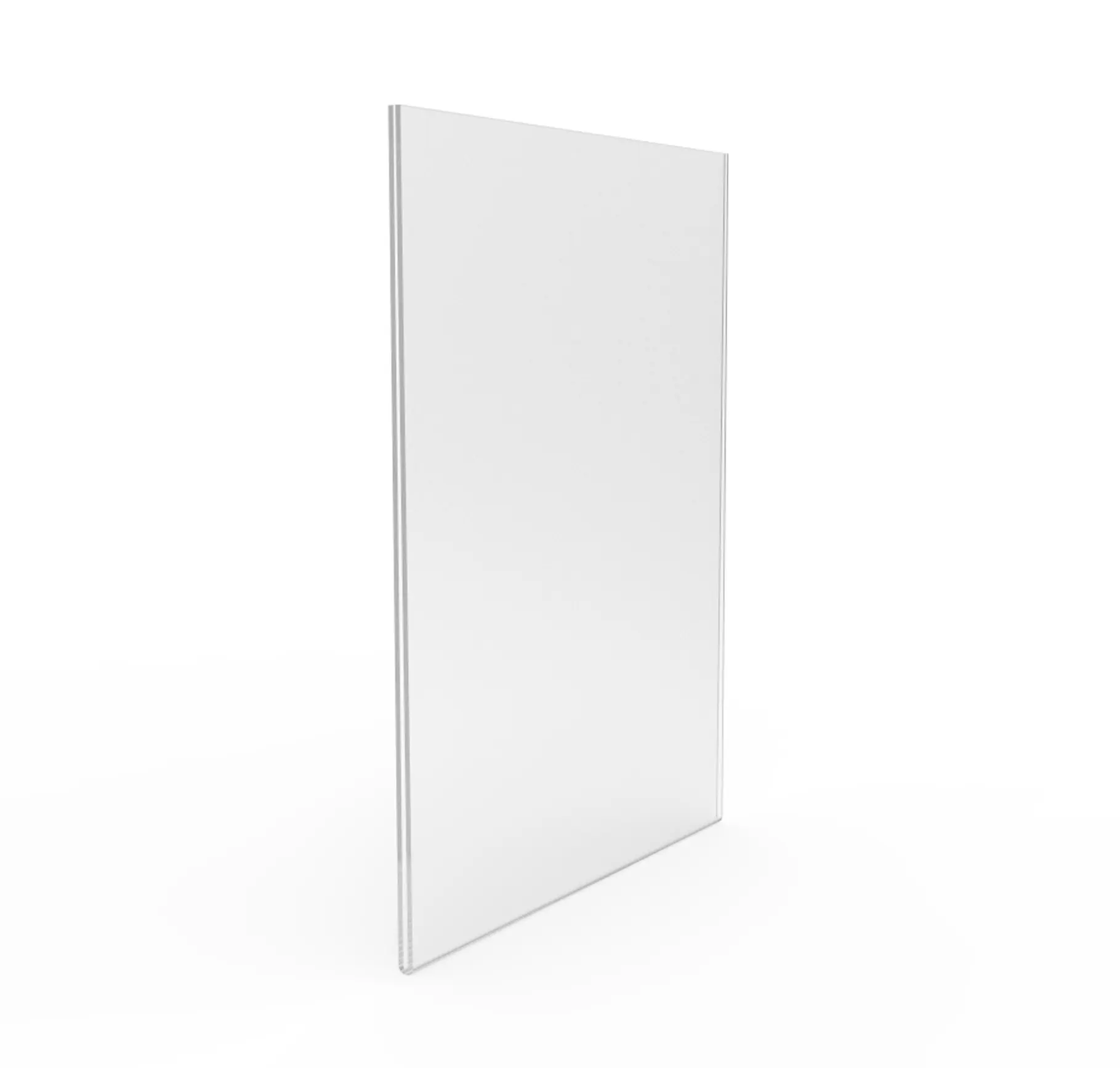 FixtureDisplays® Clear Window Signs Plexiglass Acrylic Feature 8-1/2"w x 11"h Portrait Frame Wall Mount 12065 12065