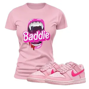 Dunk Low Triple pink Sneaker Shoe Match Baddie T-shirt Shirt Summer Streetwear Unisex Jersey Short Sleeve Tee