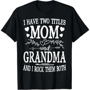 [100% Cotton] 100 Cotton Mom And Grandma Shirt For Mothers Day Gift Idea Golf Gift T-Shirt For Men And Women  Golf Gift T-Shirt For Men and Women