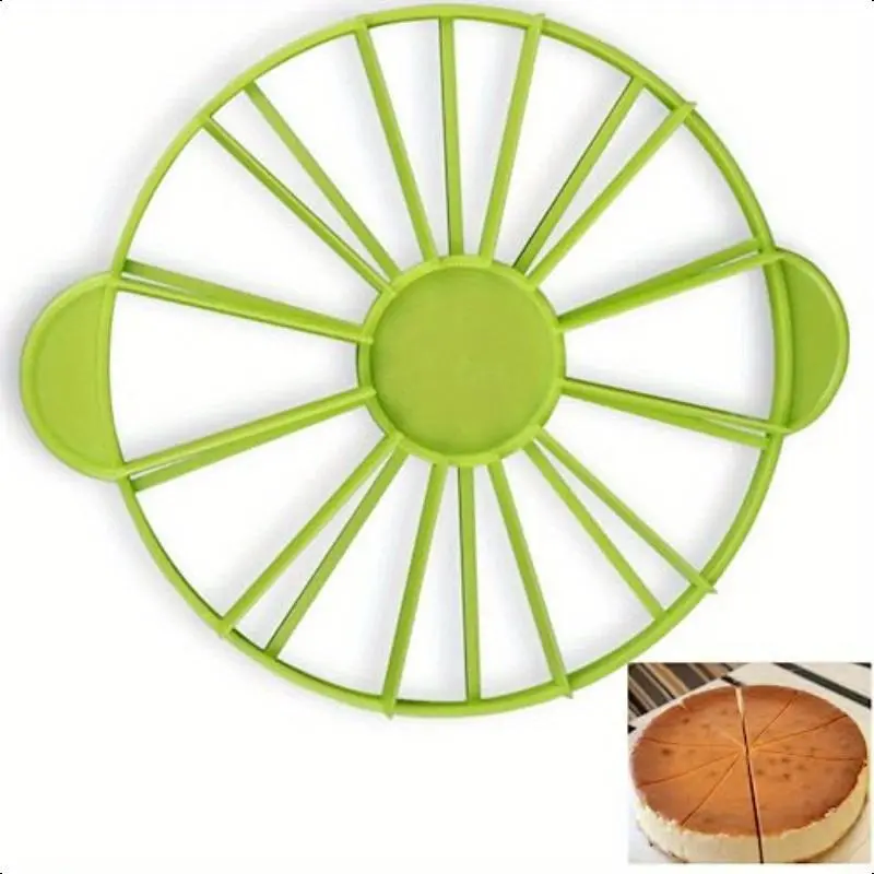 10/12 Slices Cake Equal Portion Cutter Round Bread Cake Mousse Divider Slice Marker Baking For Household Kitchen Utensils