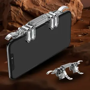 Handheld Mobile Game Controller with Trigger Buttons Grip Clip for iPhone Android Devices Video Games Gaming Consoles