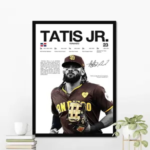 Fernando Tatis Jr. San Diego Baseball Poster | Hardline Series Wall Art | Aesthetic Game Day Decor | Sports Fan Gift