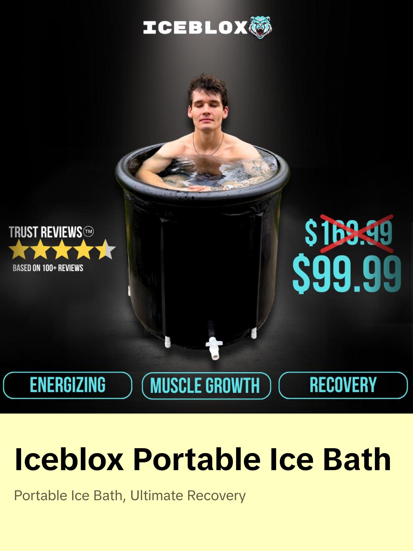 ICEBLOX Portable Ice Bath Tub for Ultimate Recovery