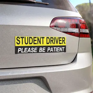 Student Driver Magnet, Car Safety Sign, Driver Awareness Magnet, Be Patient Magnet, Gift for New Drivers