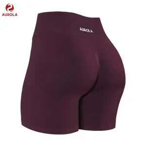 AUROLA Influence Collection Workout Shorts for Women,No Roll Up Squat Proof New Scrunch Seamless Compression Gym Short 5.5"
