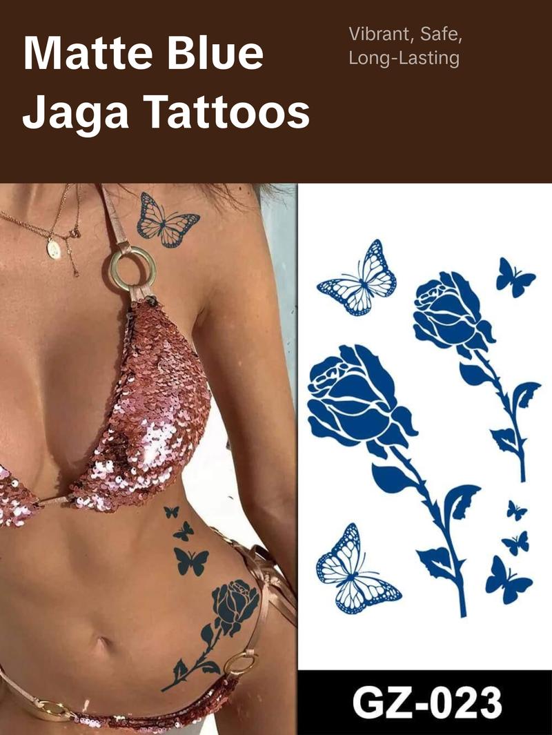 🔥 Hottest Trend! 🌿 Popular Plant-Based Jagua Tattoos: Waterproof, Sweatproof, and Lasts 2 Weeks! 🔥💫