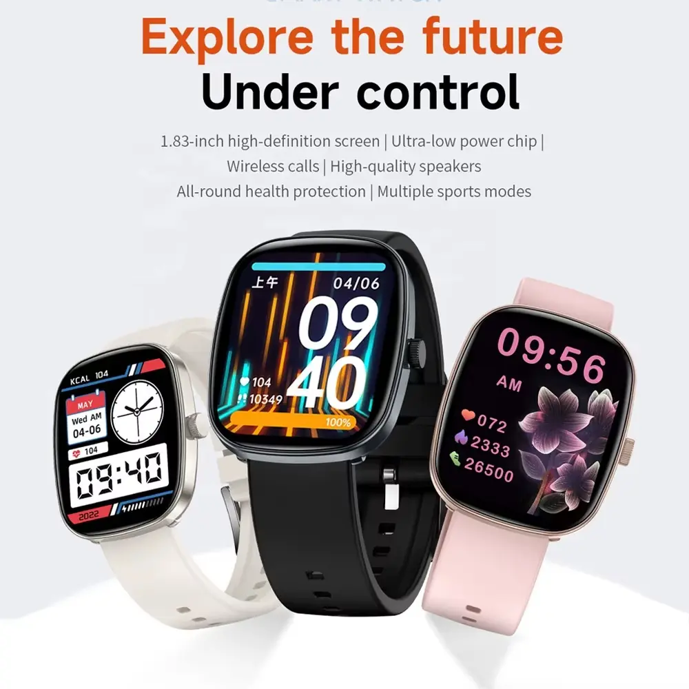 Eagej Smart Watch for Men and Women, 2.01" Touch Screen Lifestyle Watch with Message Reminder, Step Counter, Alarm, Timer, Music Control, Comfortable Strap, Compatible with Most iOS and Android Smartphones , Back to School Gift