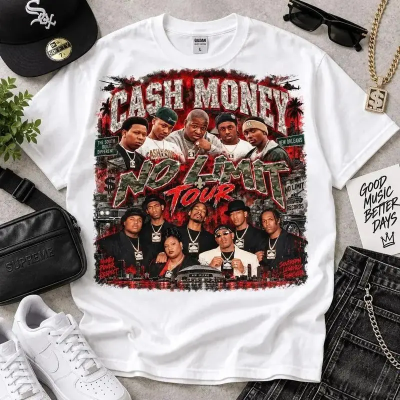 Cash Money No Limit Tour Shirt Southern Hip Hop Concert